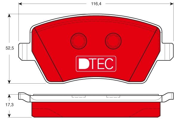 Brake Pad Set, disc brake (GDB3332DTE)