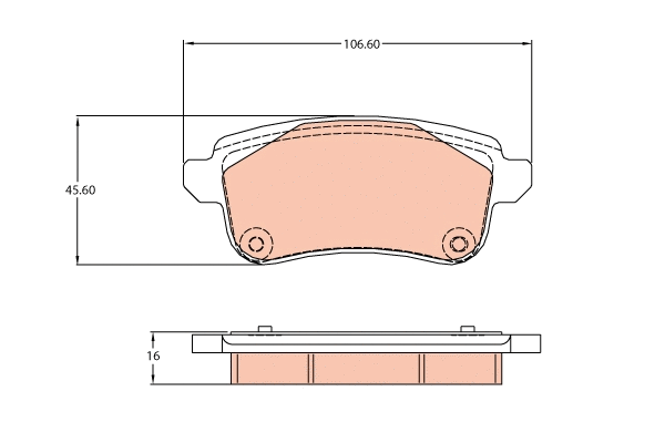 Brake Pad Set, disc brake (GDB2136)