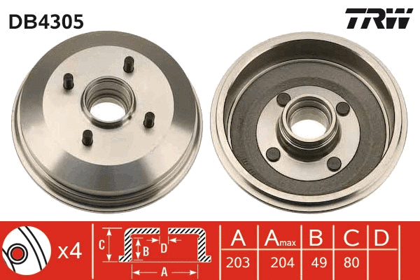 Brake Drum (DB4305)