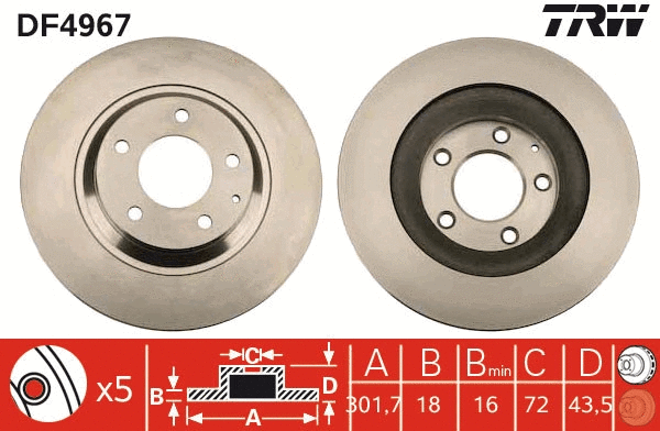 Brake Disc (DF4967)