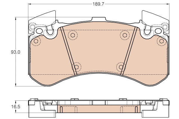 Brake Pad Set, disc brake (GDB1976)