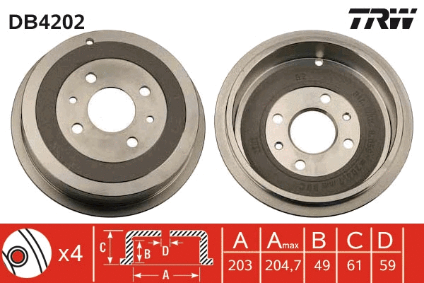 Brake Drum (DB4202)