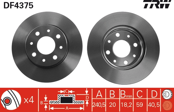 Brake Disc (DF4375)