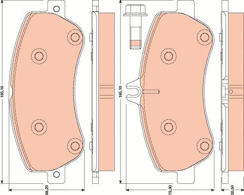 Brake Pad Set, disc brake (GDB1798)