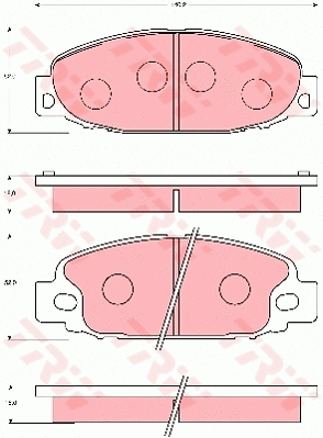 Brake Pad Set, disc brake (GDB7104)
