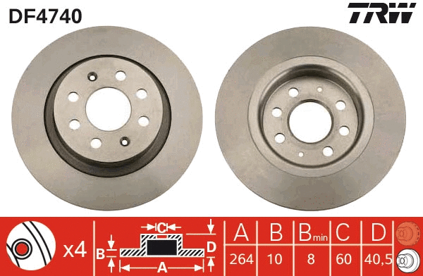 Brake Disc (DF4740)