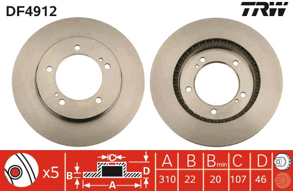 Brake Disc (DF4912)