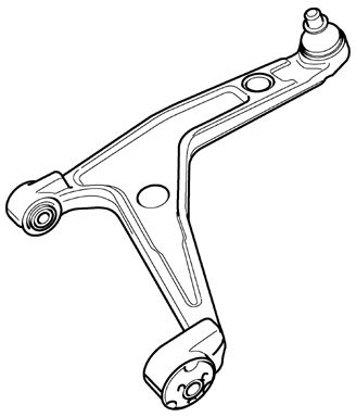 Control/Trailing Arm, wheel suspension (JTC298)