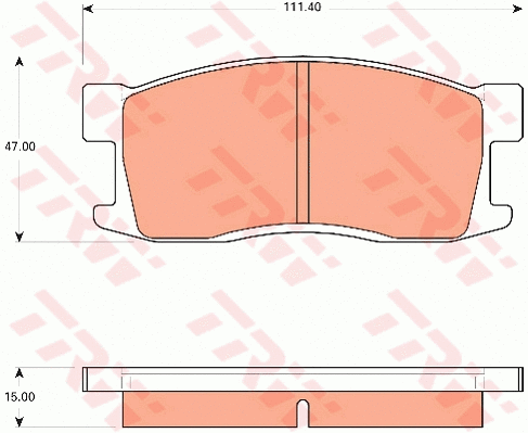 Brake Pad Set, disc brake (GDB7559)