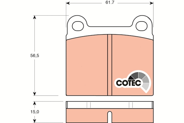 Brake Pad Set, disc brake (GDB101)