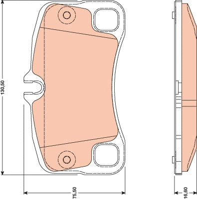 Brake Pad Set, disc brake (GDB1792)