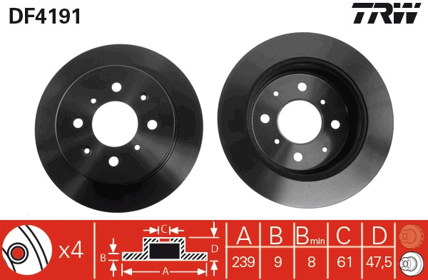 Brake Disc (DF4191)
