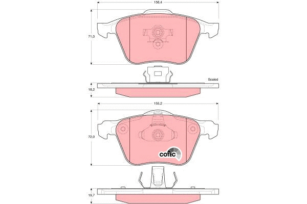 Brake Pad Set, disc brake (GDB1576)