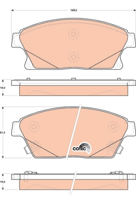 Brake Pad Set, disc brake (GDB1847)