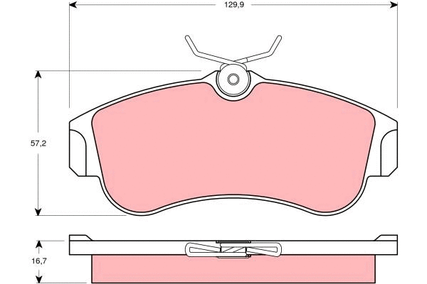 Brake Pad Set, disc brake (GDB3271)