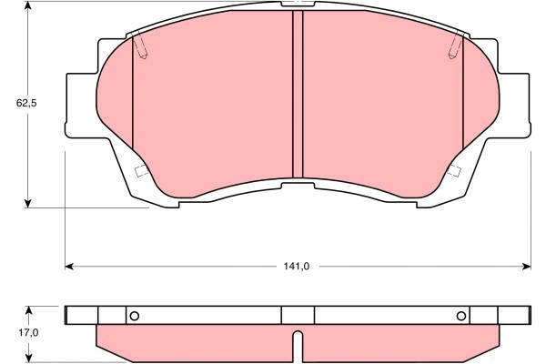 Brake Pad Set, disc brake (GDB3155)