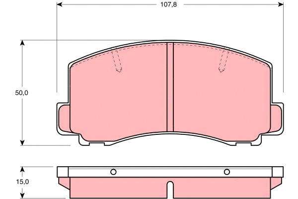 Brake Pad Set, disc brake (GDB312)
