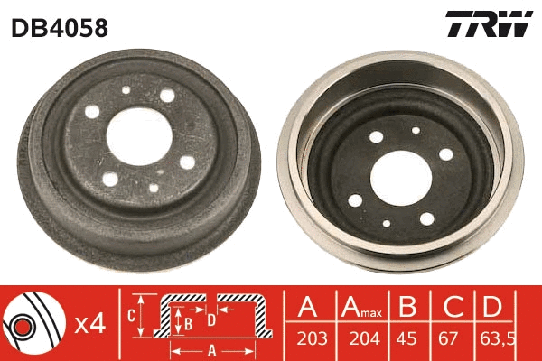 Brake Drum (DB4058)