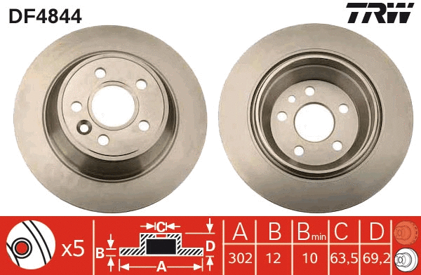 Brake Disc (DF4844)