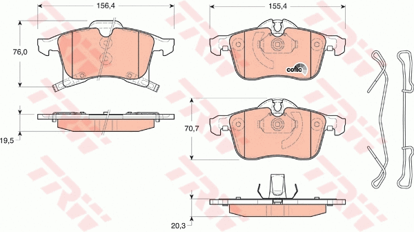 Brake Kit, disc brake (GTD1143)