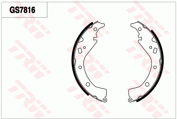 Brake Shoe Set (GS7816)