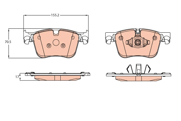 Brake Pad Set, disc brake (GDB2193)