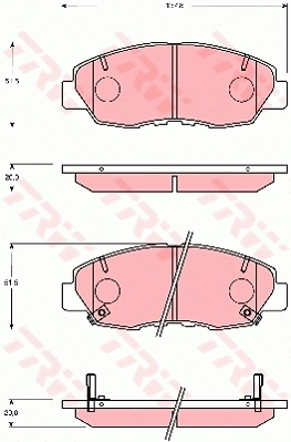 Brake Pad Set, disc brake (GDB7247)