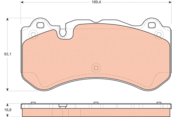 Brake Pad Set, disc brake (GDB1710)