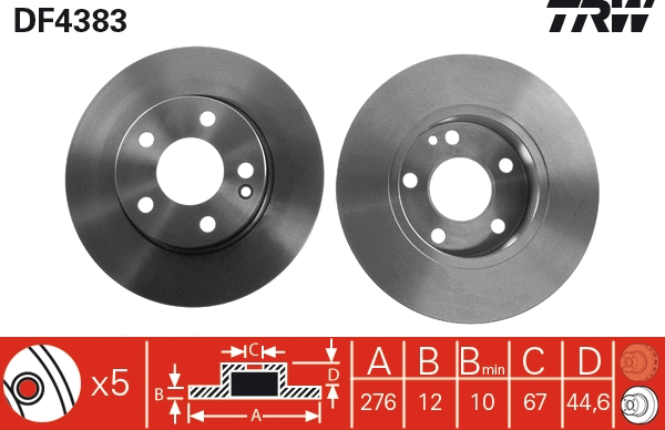 Brake Disc (DF4383)