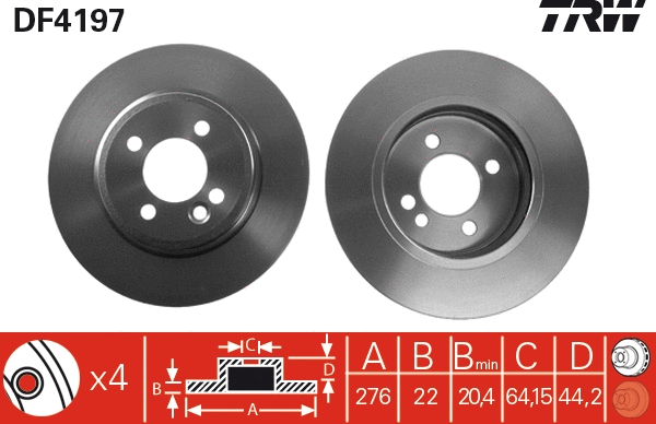 Brake Disc (DF4197)