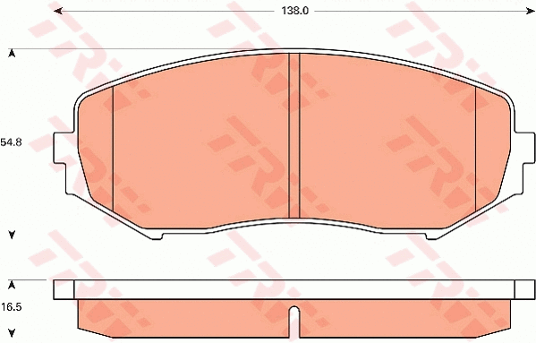 Brake Pad Set, disc brake (GDB7720)