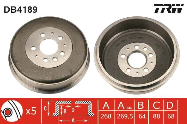 Brake Drum (DB4189)