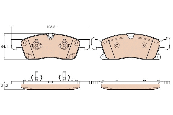 Brake Pad Set, disc brake (GDB1946)