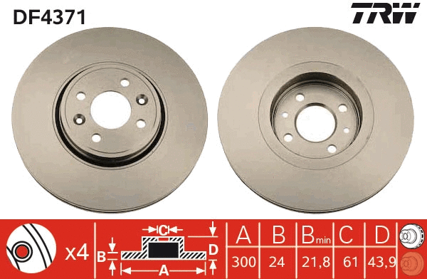 Brake Disc (DF4371)