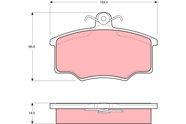 Brake Pad Set, disc brake (GDB863)