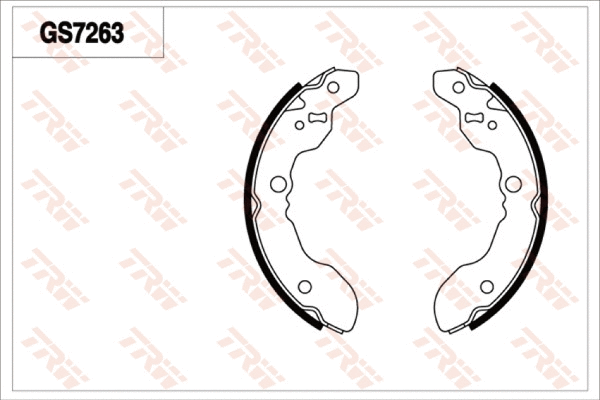 Brake Shoe Set (GS7263)