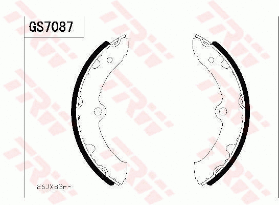 Brake Shoe Set (GS7087)