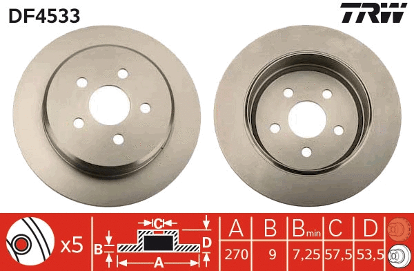 Brake Disc (DF4533)