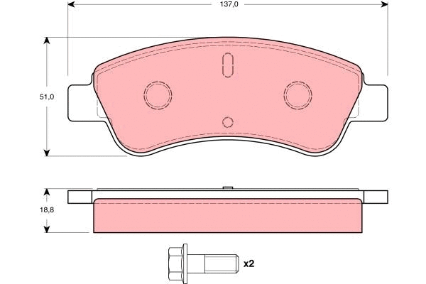 Brake Pad Set, disc brake (GDB1462)