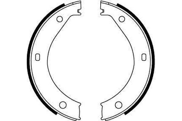 Brake Shoe Set, parking brake