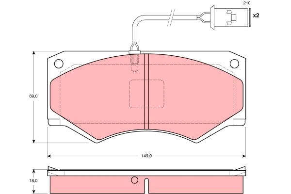 Brake Pad Set, disc brake (GDB1248AT)