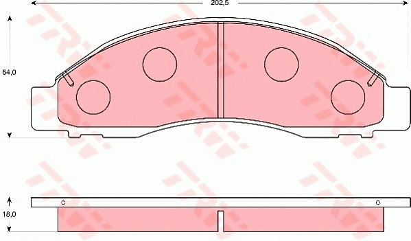 Brake Pad Set, disc brake (GDB7239)