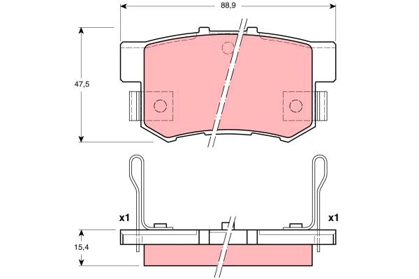 Brake Pad Set, disc brake (GDB3191AT)