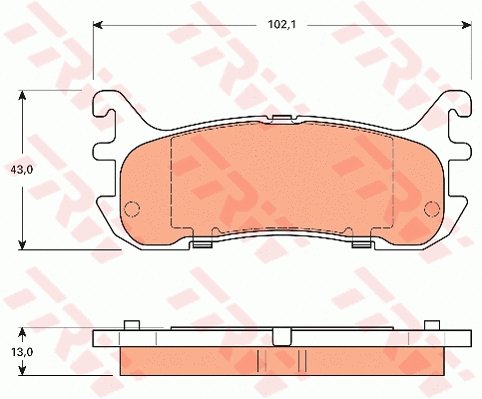 Brake Pad Set, disc brake (GDB7594)