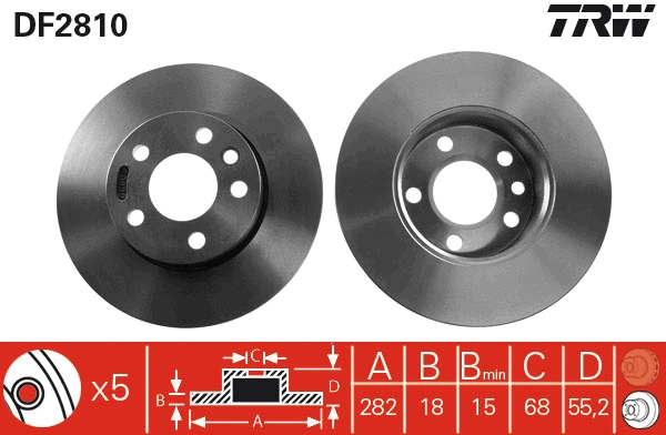 Brake Disc (DF2810)