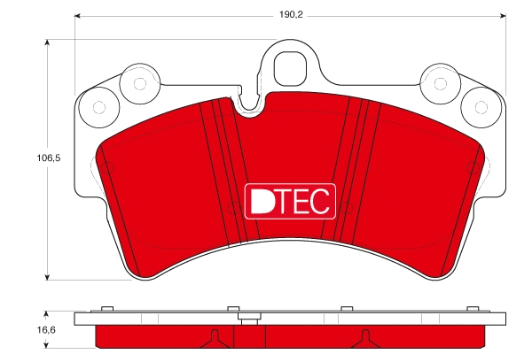 Brake Pad Set, disc brake (GDB1548DTE)