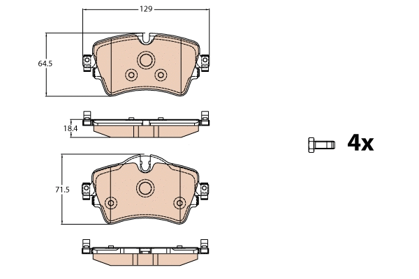 Brake Pad Set, disc brake (GDB2087)