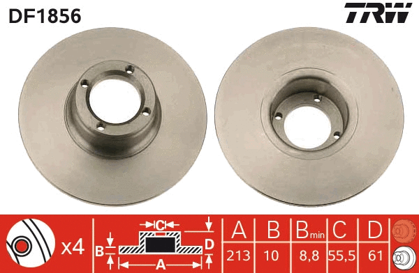 Brake Disc (DF1856)