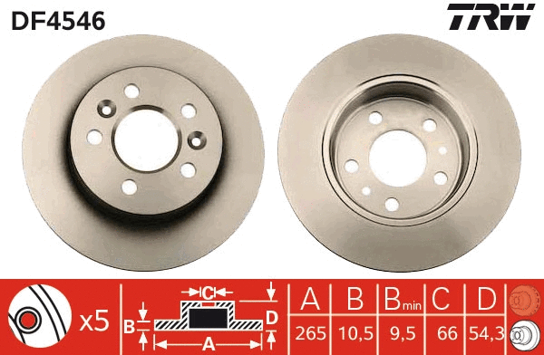 Brake Disc (DF4546)