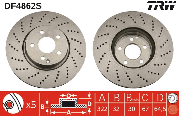 Brake Disc (DF4862S)